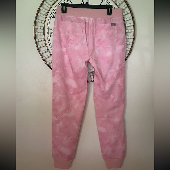 FIGS - SMALL - PINK MARBLE JOGGERS *never worn* - Picture 4 of 8
